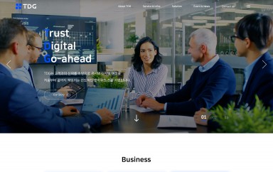 (주)테크데이타글로벌 반응형 홈페이지제작 포트폴리오 보기