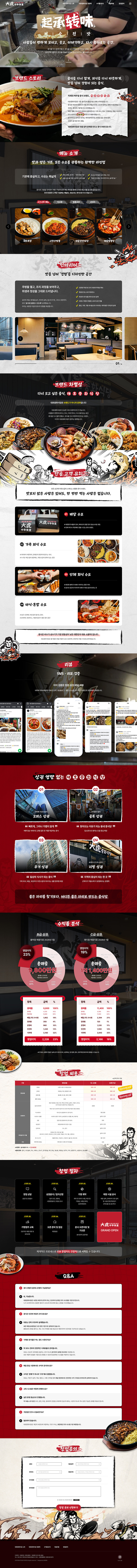 대호중화식당 OnePage 홈페이지제작 상세 이미지